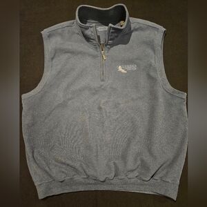 Carnoustie Lined 1/4 Zip Golf Microsuede Vest Pullover Men's XL  Eagle Ridge